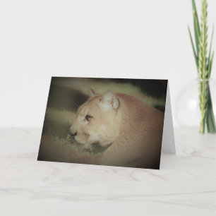 Cougar Greeting Card