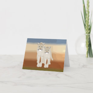 Cougar Greeting Card