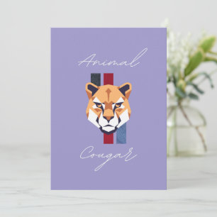 cougar head invitation