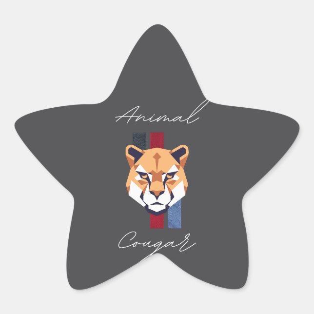 cougar head sticker (Front)