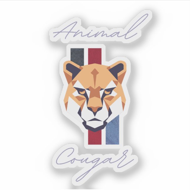 cougar head sticker (Front)