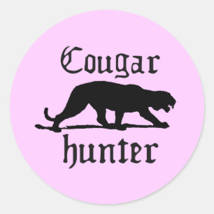 COUGAR HUNTER CLASSIC ROUND STICKER