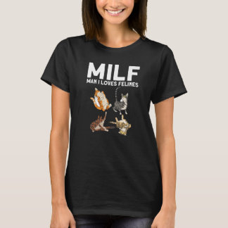 Cougar Man I Loves Felines Cat Owner Cat T-Shirt