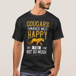 Cougar Mountain Lion Animal Cat Head Cute Wildcat T-Shirt