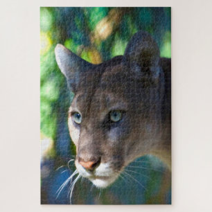 Cougar Mountain Lion. Jigsaw Puzzle