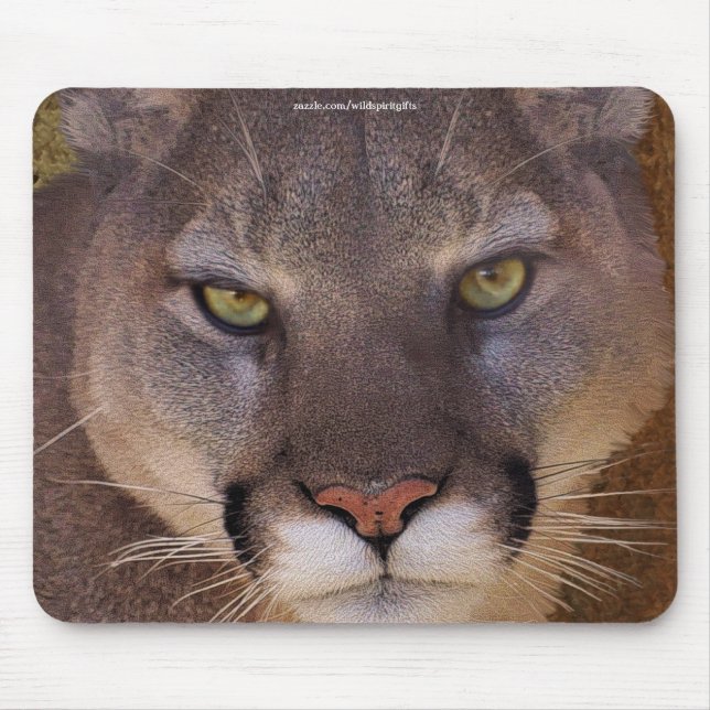 COUGAR Mountain Lion Wildlife Mousepad (Front)