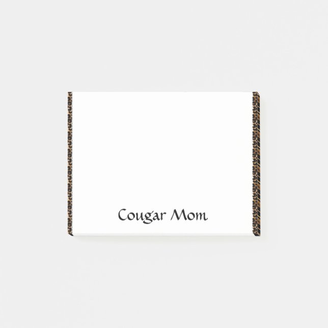 Cougar Mum Post It Notes (Front)