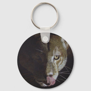 Cougar Night Key Ring