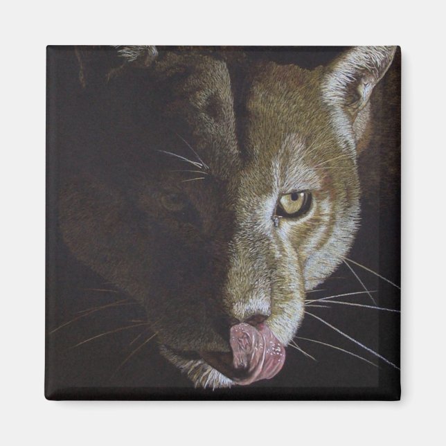 Cougar Night Magnet (Front)