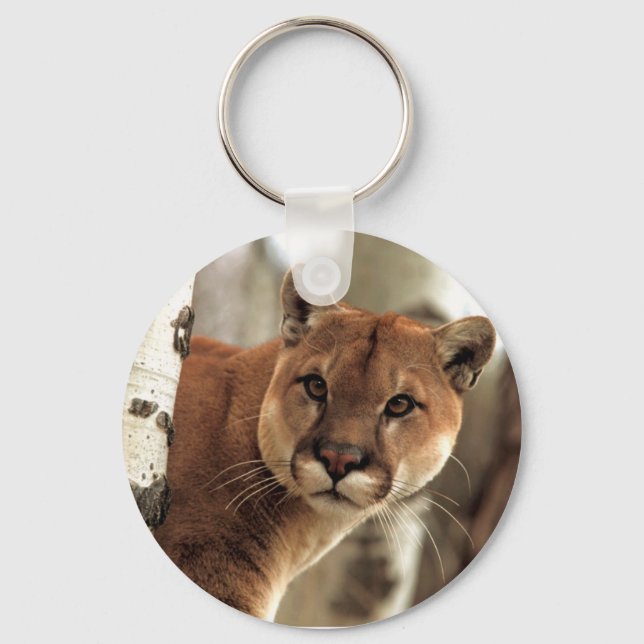 Cougar Photograph Key Ring (Front)