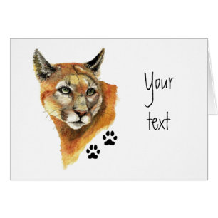 Cougar, Puma, Mountain Lion Animal Tracks