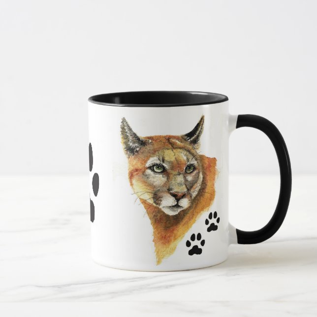 Cougar, Puma, Mountain Lion AnimalAnimal Mug (Right)