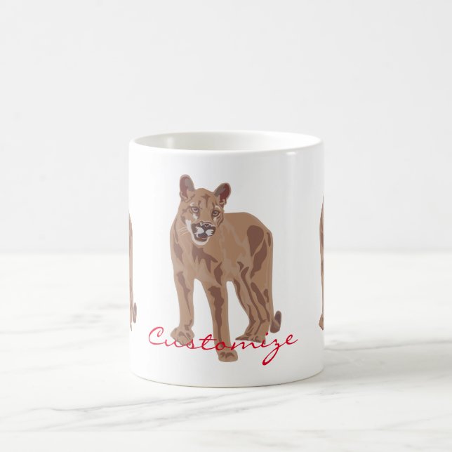Cougar Puma Mountain Lion Thunder_Cove Coffee Mug (Center)