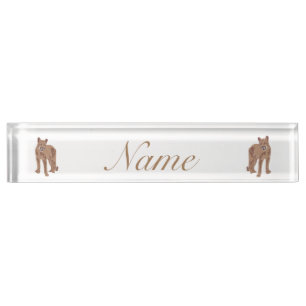 Cougar Puma Mountain Lion Thunder_Cove Nameplate