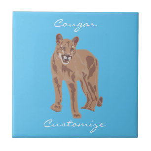 Cougar Puma Mountain Lion Thunder_Cove Tile