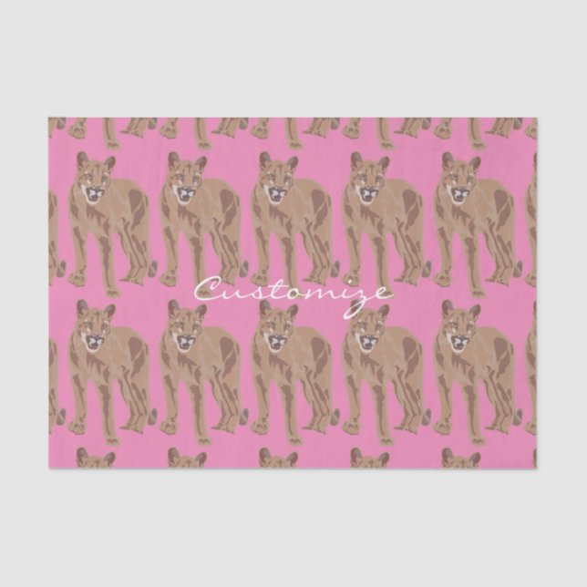 Cougar Puma Mountain Lion Thunder_Cove Tissue Paper (Front)