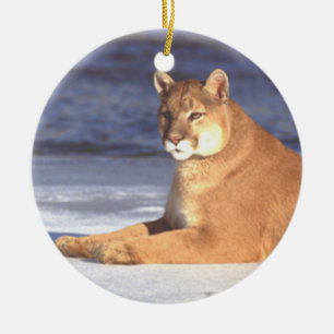 Cougar Resting Ornament