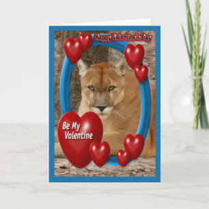 Cougar Valentine Card