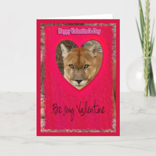Cougar Valentine Card