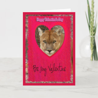 Cougar Valentine Card