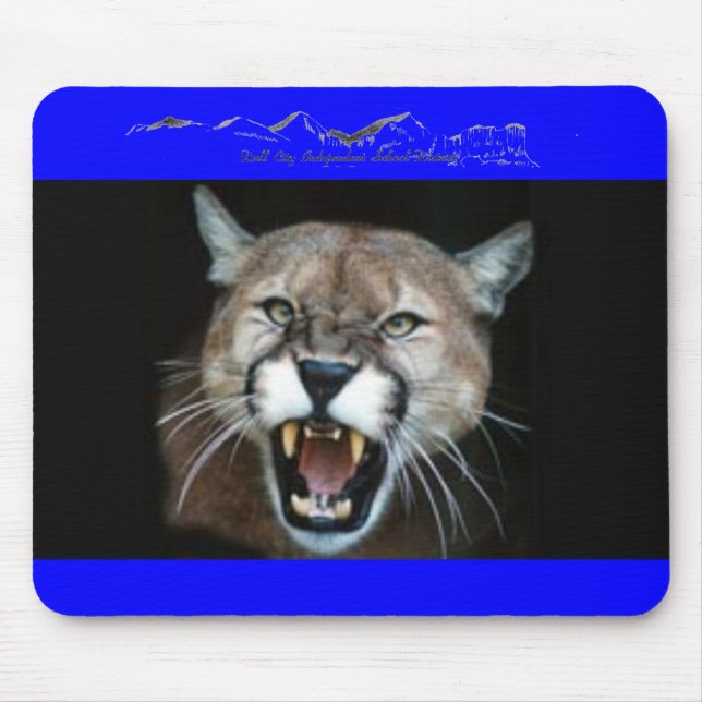 CougarPhotoSnarl, DC LOGO Mouse Mat (Front)