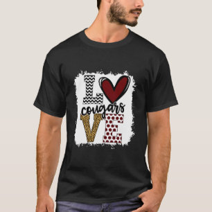 Cougars Mascot Love - School Spirit Fantastic Gift T-Shirt