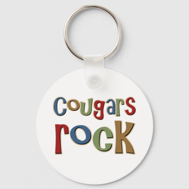 Cougars Rock Key Ring (Front)