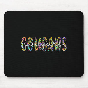 Cougars School Sports Fan Team Spirit Mascot Gift Mouse Mat