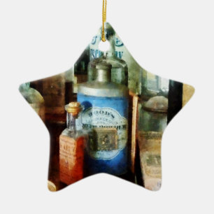 Cough Remedies And Tooth Powder Ceramic Tree Decoration