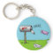Coughing Mailbox Keychain