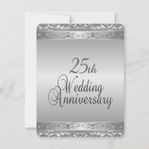 could be smaller 25th Wedding Anniversary Invitation