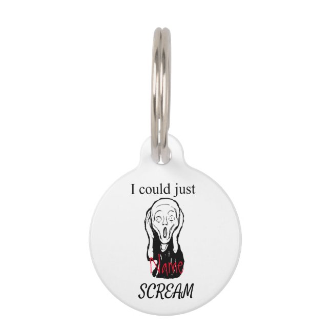 Could Just Scream Thunder_Cove Pet Tag (Front)