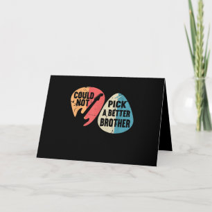 Could Not Pick A Better Brother Guitar T-shirt Card