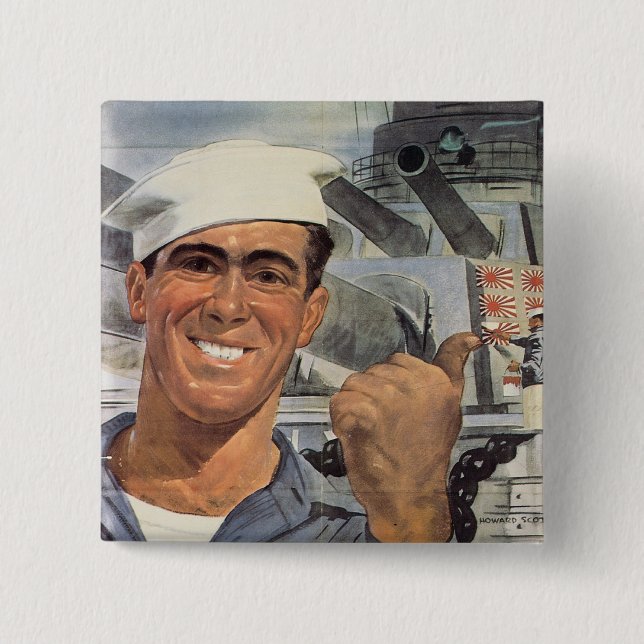 Couldn't Have Done it Without You 15 Cm Square Badge (Front)