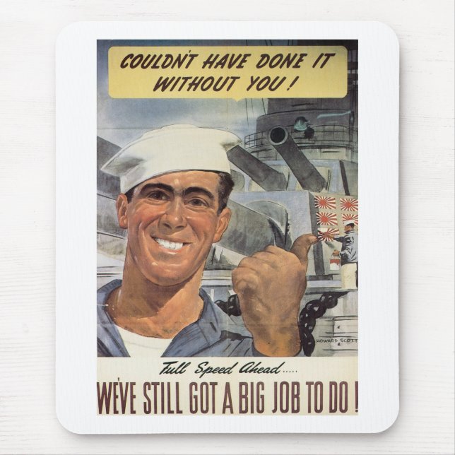 Couldn't Have Done it Without You Mouse Mat (Front)