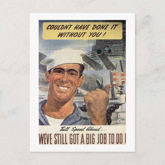 Couldn't Have Done it Without You Postcard (Front)