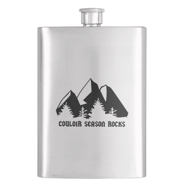 Couloir Season Rocks Hip Flask (Front)