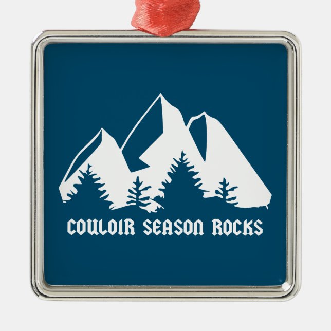 Couloir Season Rocks Metal Tree Decoration (Front)