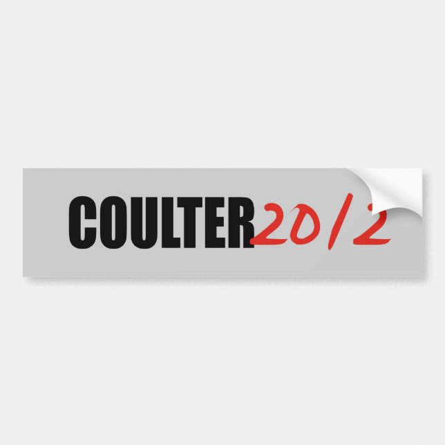 COULTER BUMPER STICKER (Front)