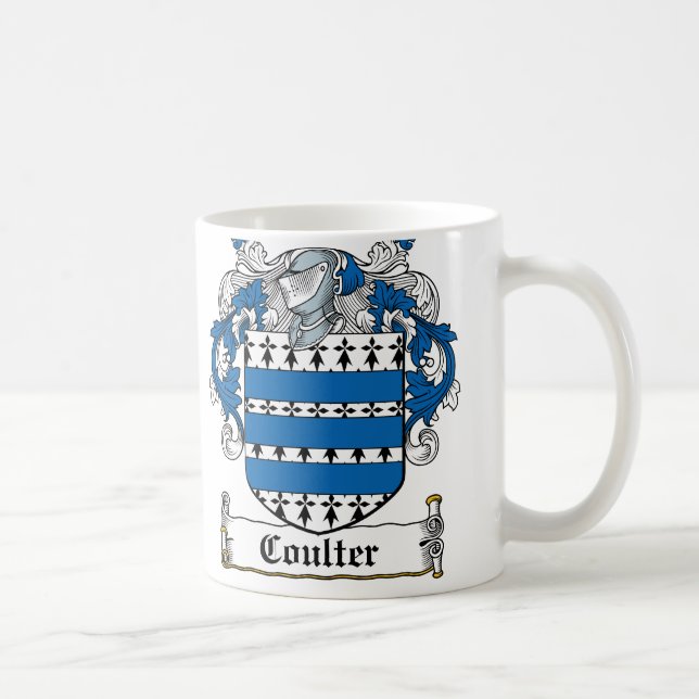 Coulter Family Crest Coffee Mug (Right)