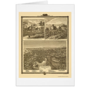 Council Bluffs, IA Panoramic Map - 1875