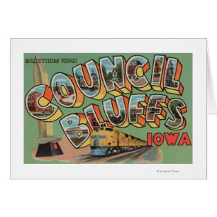Council Bluffs, Iowa - Large Letter Scenes