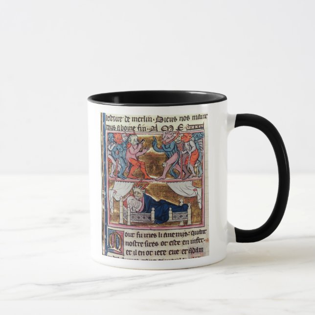 Council of Demons, from 'l'Histoire de Merlin' Mug (Right)