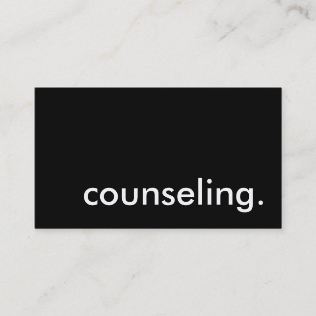 counseling. business card (Front)