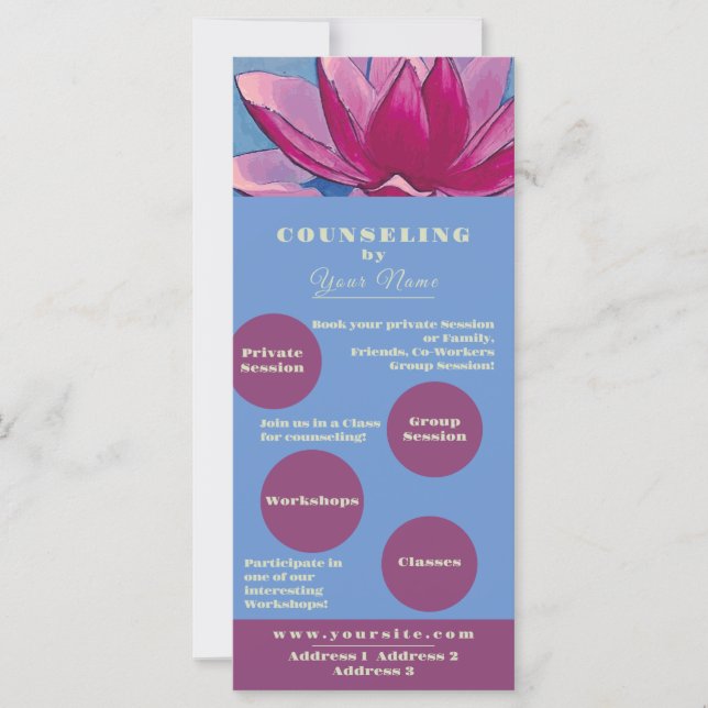 Counseling - Business Card, Flyer, Promo Card (Front)