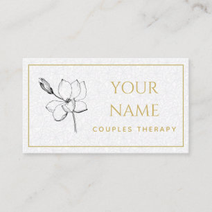 Counseling Drawn Nature Psychotherapist Bohemian  Business Card