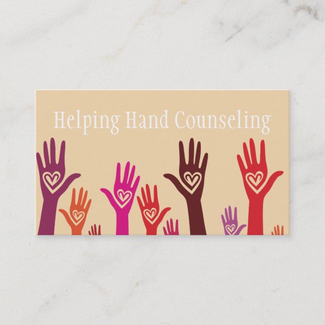 Counseling Group Life Coach Therapy Therapist Business Card (Front)