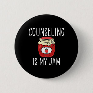 Counseling Is My Jam - School Counselor Teacher Gi 6 Cm Round Badge