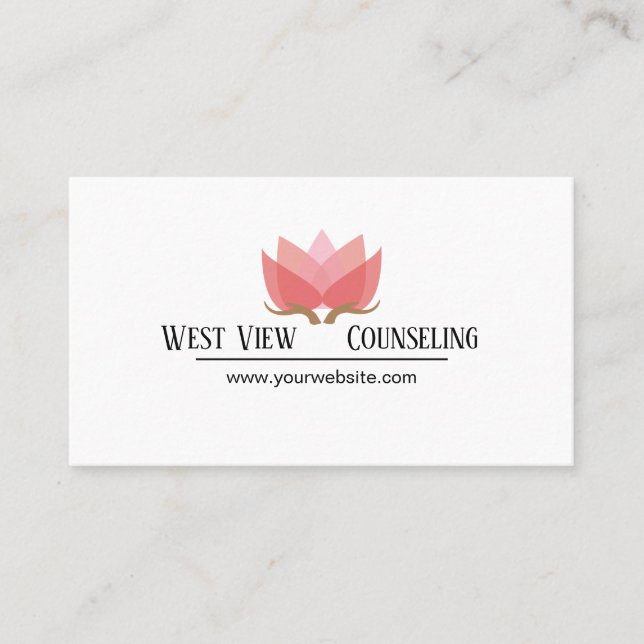 Counseling, Life Coach, Therapy, Therapist, Business Card (Front)