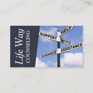 Counseling Life Coach Therapy Therapist, Business Card
